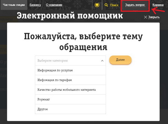 Как начать чат с оператором Билайн для решения вопросов онлайн