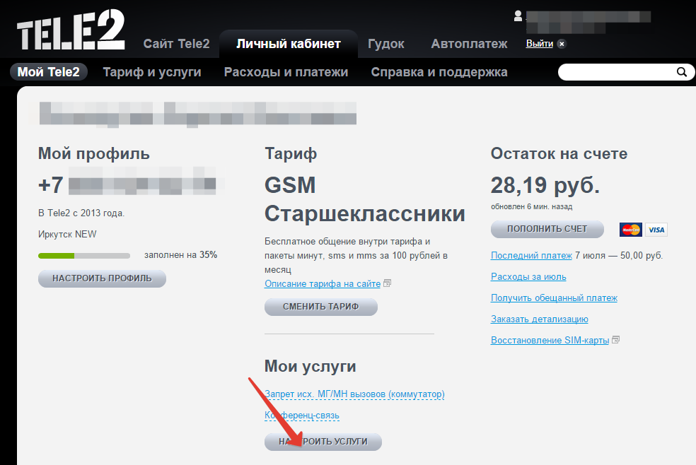 Платные услуги от Теле2: как узнать и отключить самостоятельно Платные услуги от Теле2: как узнать и отключить самостоятельно