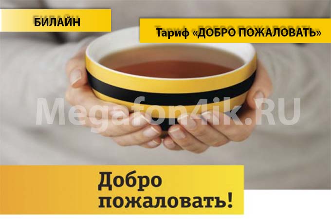 Тариф «Добро пожаловать» от Билайн - описание, подключение и переход на тариф