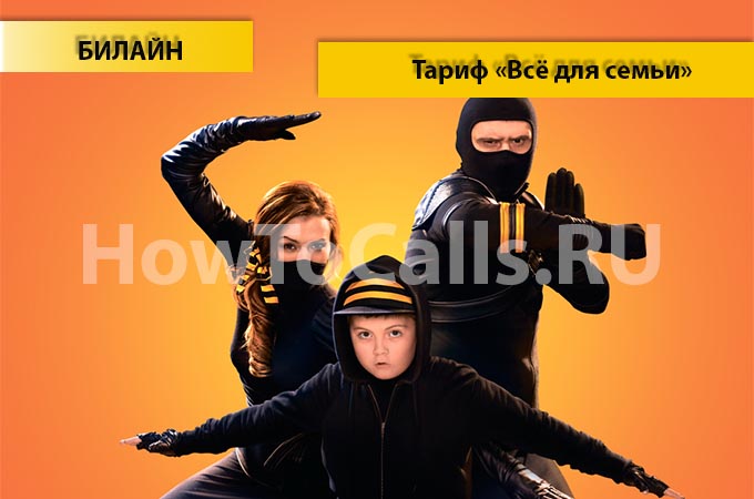 Тариф «Все для семьи» от Билайн - описание, как подключить и как отключить тариф Все для Семьи от Билайна