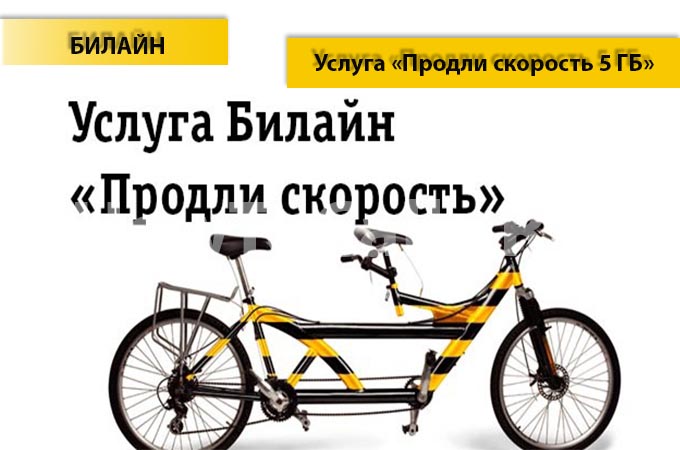 Опция «Продли скорость 5 ГБ» Интернета от Билайн Опция «Продли скорость 5 ГБ» Интернета от Билайн