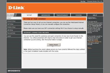 DVG G5402SP: настройки для Ростелекома