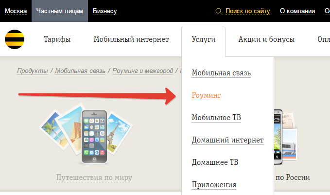 Роуминг по России Билайн 2018. Выгодные условия Роуминг по России Билайн 2018. Выгодные условия